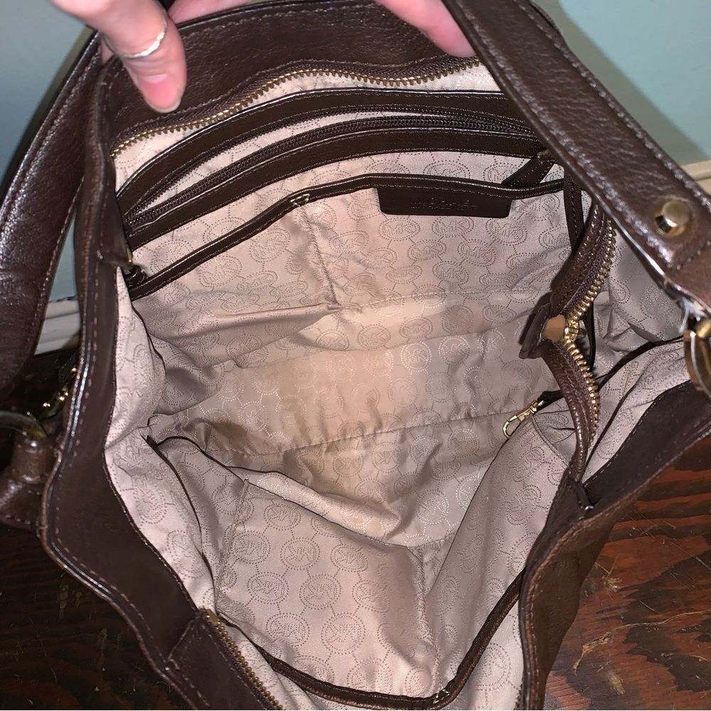 Michael Kors Brown Leather Purse - Picture 7 of 8